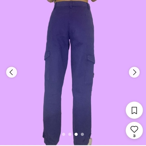 ARITZIA WILFRED FREE PURPLE CARGO UTILITY PANTS SIZE 2 - Picture 7 of 11